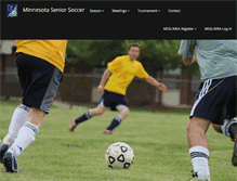Tablet Screenshot of minnesotaseniorsoccer.com